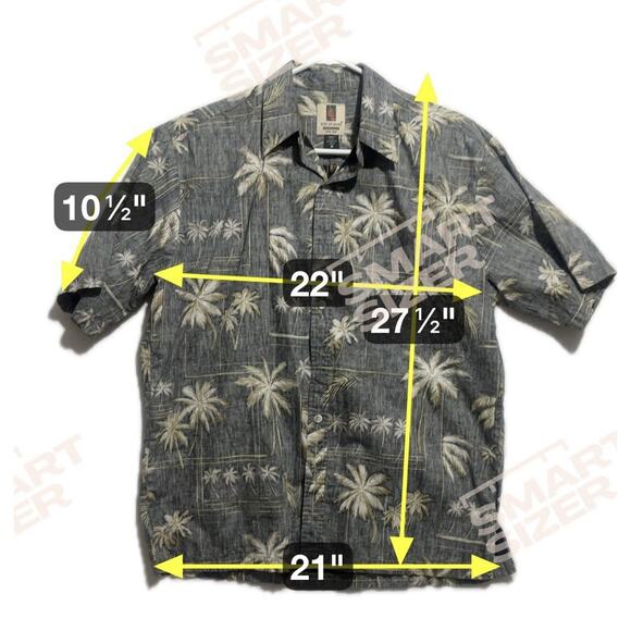 VTG Tori Richard Hawaiian Shirt Men’s MED Blue Floral Aloha Honolulu Resort USA - Picture 11 of 11